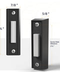 LED Lighted Doorbell Button In Black Plastic, No More Fumbling After Dark, Classic Rectangular Design, BT4BL Replacement