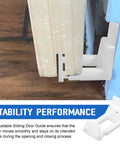 Adjustable Sliding Door Guide Set For Barn And Pocket Doors Floor Guide With Wall Mount RV Sliding Door Hardware