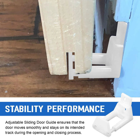 Adjustable Sliding Door Guide Set For Barn And Pocket Doors Floor Guide With Wall Mount RV Sliding Door Hardware