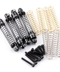 Beefy Aluminum 28mm RC Car Shocks for Axial SCX30 K10 JLU 1/30 Crawler Upgrades Black with springs and screws