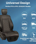 Liquid Cooling Car Seat Cover For Front Seat, Real Liquid Chill System Not A Fan, 3 Modes, Ultra Quiet, Classic Black design