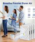 Pre-Filter Replacement Pack For Air Scrubbers 16x16x0.79 Inches With Easy Install Shield Guard 5 Pack beside painters