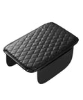 Universal Car Middle Console Cover Must Have With Two Storage Pockets Armrest Cushion Made From Premium Microfiber Leather