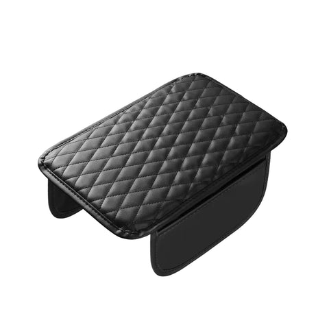 Universal Car Middle Console Cover Must Have With Two Storage Pockets Armrest Cushion Made From Premium Microfiber Leather
