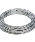 Heavy Duty 5 By 16 Inch Stainless Steel Cable Wire Rope 7x19 Braided, coiled for flexible zip line and deck railing use.