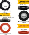 84 Piece Pressure Washer O Rings And Washers Kit With 5 Sizes Including Screen Filter Washer And QD Colored O Rings For Pump Hose Gun Wand And Other Power Washer Parts