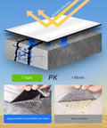 Diagram showing Heavy Duty Self Adhesive Roofing Felt And Heat Reflective Aluminum Foil Tape for sealing cracks and moisture control.