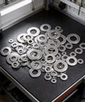 105Pcs Stainless Steel Flat Washers Assortment Kit For DIYers Home Improvement And Furniture Assembly Rust Resistant Built To Last For Outdoor Projects And Heavy Duty Fastening Solutions, assorted sizes