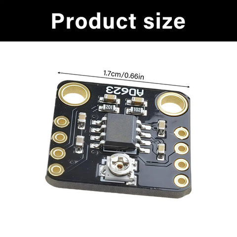 Adjustable Gain Amplifier Module For Hella Precise Signal Boosting And Seamless Data Acquisition Built Tough In Compact Housing For Lab Testing Industrial Automation Rock Solid Reliability, size 1.7cm x 1.7cm, black PCB