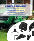 Primary And Secondary Transmission Kit For John Deere D105 E100 X105 X106 Mowers, Easy Install Upgrade To Improve Shifting, Durable Gear Set, Compatible With Multiple Deere Models, Ready To Install Replacement shown with black plastic parts and metal clips