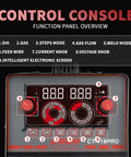 Control console of 5 In 1 Plasma Cutter And Welder Combo Dual Voltage 110V 220V for MIG Flux Core MIG TIG Stick