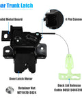 Mustang Trunk Latch Actuator DR3Z-5443200-A For Ford 2010-2014 Coupe Rear Deck Lid Latch Motor with 4 Pin Connector and Cable