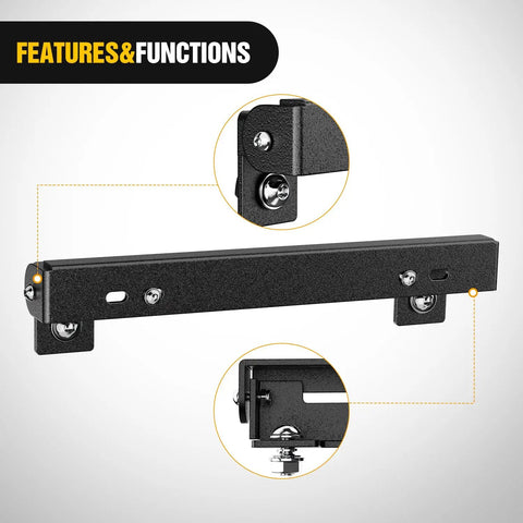 Universal Flip Up License Plate Frame For 10 Inch Hawse Fairlead Mount Fits Most Off Road Vehicles And Pickup Trucks Compatible With Jeep Ford Dodge Chevy GMC Nissan Toyota Ram And More Built Tough With Aluminum Construction.