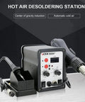 700W Soldering Station With Hot Air Rework, digital LED control, black body, hot air gun, electric soldering iron setup