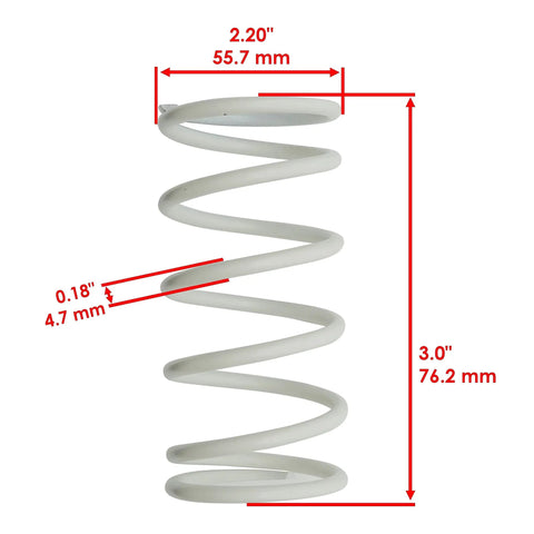 Primary Drive Clutch Almond Spring For Polaris ATV And Quad Models Including XCR600 XCR700 XCR800 Storm SE Ultra SPX RMK Series SKS700 Classic 700 XC700 Deluxe Replacement Parts, 76.2 mm x 55.7 mm