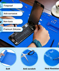 Using Extra Large Soldering Mat With ESD Wrist Strap And Grounding Kit for phone repair on heat resistant silicone pad