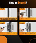 Installation guide for 7 Inch Invisible Door Hinge Set For Heavy Doors With 180 Degree Concealed Opening 3 Way Adjustable High Load Capacity Supports Up To 177 Lbs Fits Door Thickness Over 45mm Black Finish 2 Pack By MaXpeedingrods.