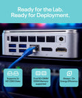 Premium Compact Mini Computer System Featuring Snappy Intel Core Chipset And No Sweat Software Configuration For Flexible Hardware Upgrades And Effortless Daily Workflow Optimization, showing ports and connectivity.