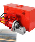 Heavy Duty Electric Rebar Cutter With 1250W Motor Cuts Up To 20mm Steel Bar Fast In Under Four Seconds, with red carry case.