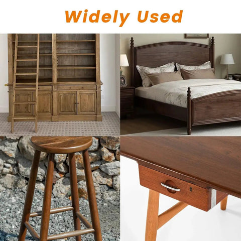 100 Count Solid Wood Dowel Pins Half Inch By Two Inch Kiln Dried Hardwood Fluted Beveled furniture pieces like beds and shelves.