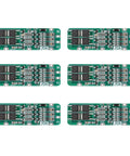 6 Pack Heavy Duty 3S 20A BMS Battery Management System For 18650 Li Ion Cells 12.6V with circuit boards arranged.