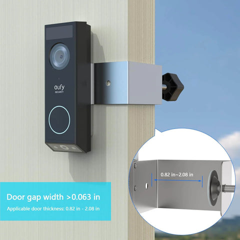 Anti Theft Doorbell Mount For Eufy E340 Video Doorbell Camera With Hidden Screws And Sturdy Aluminum Construction No Drill Install