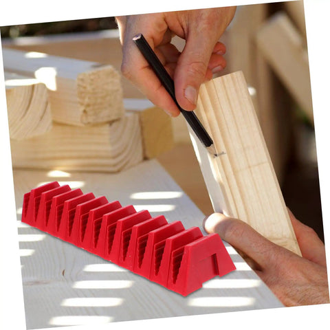 12 Piece Modular Wrench Storage Rack Tool Organizer Space Saving Plastic Tray for garage workshop home use, red, stackable