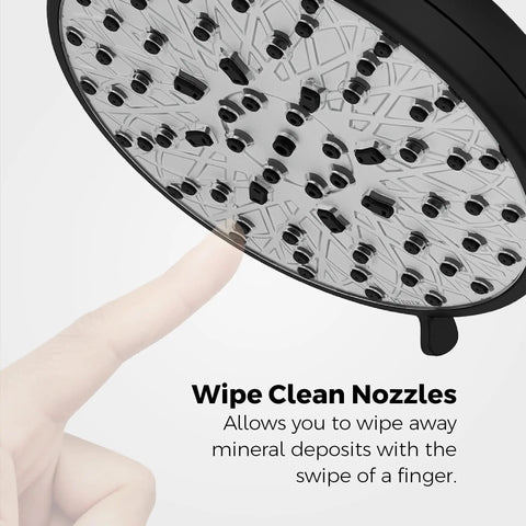Jaida Tub And Shower Trim Kit With Restore Technology spray head showcasing wipe clean nozzles.