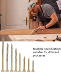 100 Pcs Star Drive Woodworking Screws Kit Carbon Steel Countersunk Tapping Screws With Round Heads Heavy Duty High Hardness