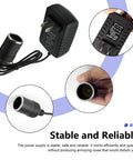 Boss Level Plug And Play Car AC To DC Power Converter 110 To 240V To 12V 24W Transformer Adapter with heavy duty cord.