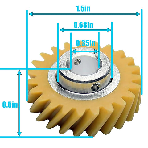 Two Pack W10112253 Mixer Worm Gear Replacement For Stand Mixers Ditch The Guesswork Replaces 4162897 4169830 AP4295669 4161531