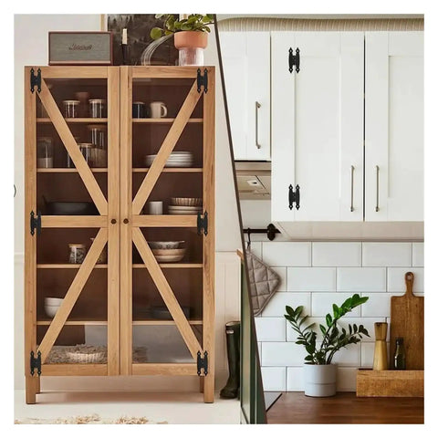 Heavy Duty 20 Pack 3 Point 5 Inch Black Antique H Hinges For Cabinets And Doors Flat Flush Mount Cold Rolled Steel 270 Degree Swing Built Tough For Frequent Openings And Heavy Chests on wooden and white cabinets