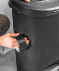 Applying Black Color Duct Tape All Purpose Heavy Duty Tape For Repairs Crafting And Imaginative Projects Totally Temporary Floor Marking
