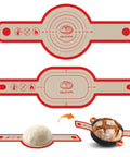 Nonstick Silicone Bread Sling Set Oval And Round Easy Grab Handles Reusable Sourdough Tools For Baking Dutch Oven Accessories Kitchen Heat Resistant Red