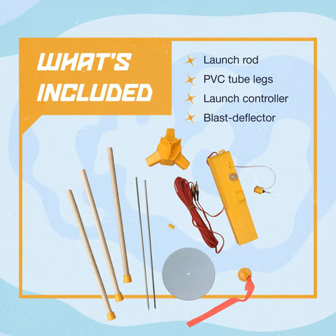 Components of Mini Engine Launch System With Pad And Controller For Tiny Rocket Models Easy Diy Rocket Kit Accessory