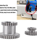 Lathe Duplicate Gear Set With Two Speed High Low Transmission for 7x12 7x14 mini lathes, metal gear replacement shown