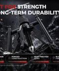 Heavy Duty 3 Jaw Internal Bearing Puller Crafted For Blind And Pilot Bearings That Expands Securely Behind Stubborn Parts For Quick Extraction From Transmission And Differential Cases Without Breaking A Sweat on dark textured background.