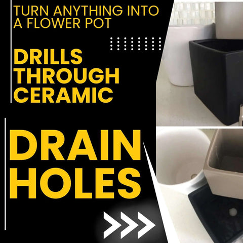 Drilax 1-in diamond drill bit for granite, quartz, ceramic/porcelain tiles; triple-coated glass & stone core drill bit, Amazon