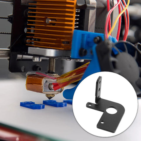 Auto Level Sensor Bracket Mount For 3D Printers Heavy Duty Iron Frame With Rust Prevention Coating Easy Plug And Play Sensor Holder For Rock Solid Accurate Leveling In Industrial Settings, black bracket on 3D printer