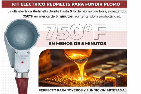 Electric Lead Melting Pot For Fishing Weights Molds And Bullet Casting Molds 5 Pound Capacity Fast Melt Up To 750 Degrees In Under 5 Minutes