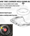 Spare Tire Carrier Hold Down Bolt Replacement For 2020 To 2025 Corolla And 2024 To 2025 Grand Highlander Direct OEM Fit 51931-12260
