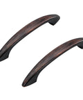 Oil Rubbed Bronze Dresser Handles 10 Pack Modern Arched Cabinet Pulls For Drawers And Cabinets Minimalist Slim Design 3 Inch Center To Center Hole Brushed Bronze Finish For Kitchens And Vanities Durable Hardware For Everyday Use.