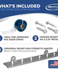 Easy Install Strip Door Curtain Kit 36 By 80 Inch Clear PVC Strips, 8 Inch Wide 0.08 Inch Thick, 50 Percent Overlap, Ready To Hang