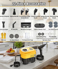DXD Handheld Steam Cleaner 2500W High Pressure Portable Steamer for Home Use 1700ML Large Tank with 22-piece accessories displayed.