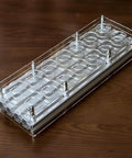 14 Piece Airtight Glass Coffee Bean Storage Tubes With Solid Stand And Hopper Featuring One Way Exhaust Valve Keeps Your Daily Grind Pretty Slick For That Weekend Home Bar Session Countertop Flex with clear acrylic shelf.