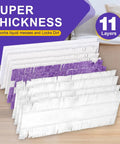 5X Cleaning Power Mop Pads Compatible With Swiffer PowerMop For Disposable Mopping Refills On Multi Surface Wood Floors Replacement Pads 32 Pack Ideal For Hardwood And Tile Surfaces Easy To Use. 11-layer thick mop pads
