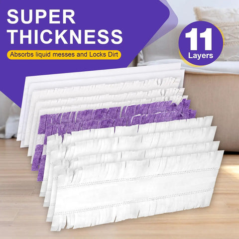 5X Cleaning Power Mop Pads Compatible With Swiffer PowerMop For Disposable Mopping Refills On Multi Surface Wood Floors Replacement Pads 32 Pack Ideal For Hardwood And Tile Surfaces Easy To Use. 11-layer thick mop pads