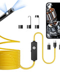1920P HD Borescope With 8 Adjustable LEDs, 32.8ft semi-rigid snake camera, IP67 waterproof tool, dual lens, for iPhone, Android