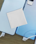 Straight Up Spotless With This Reusable Eyeglass Cleaning Cloth Nano Dust Free Microfiber Wiper For Glasses Computer Screens Laptops And Optical Gear on two smartphones.