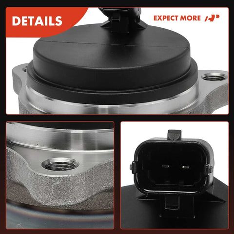 Close-up of Beefed Up Two Rear Wheel Bearing And Hub Assemblies With ABS And Five Lug For Hyundai Elantra N 2022 2023